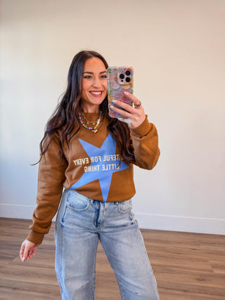 Grateful For Every Little Thing Crewneck