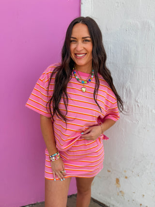 Just For Fun Skort-Pink/Orange