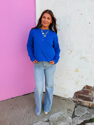 Erica Henley Sweater-Coastal