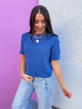 Marci Knit Top-Coastal