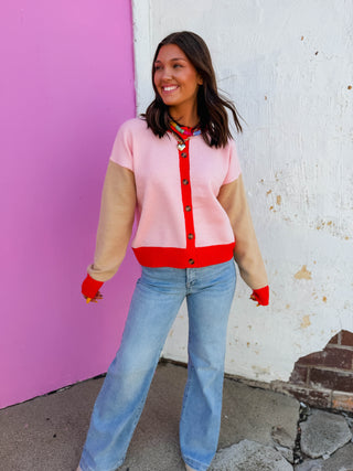 Mari Color Block Cardigan