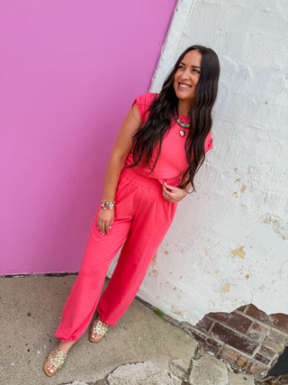 Comfort Club Set-Flamingo Pink