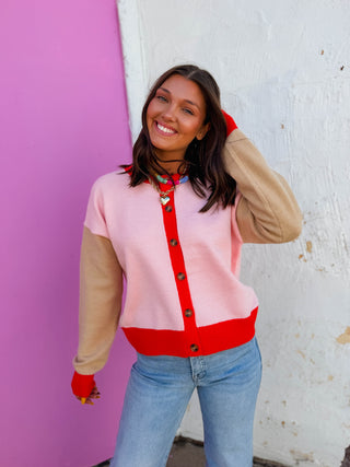 Mari Color Block Cardigan