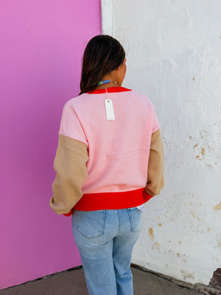 Mari Color Block Cardigan