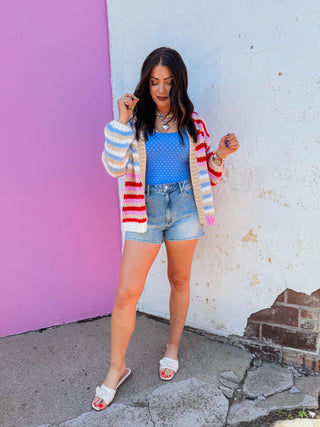 Hattie Striped Cardigan