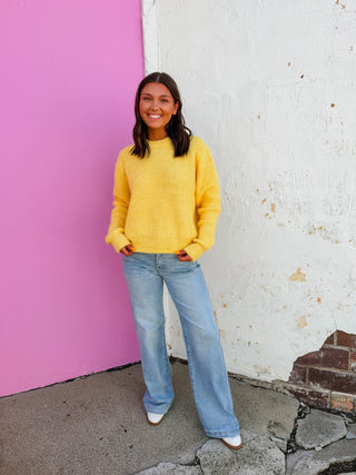 Makayla Sweater-Lemon