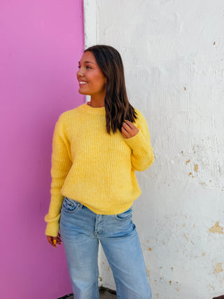 Makayla Sweater-Lemon
