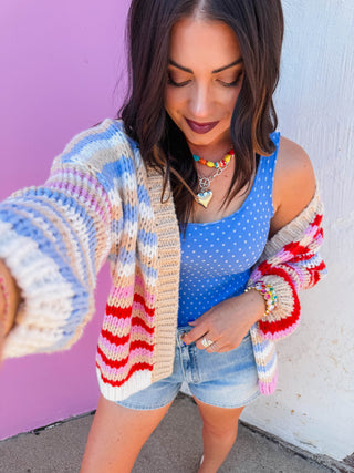 Lenny Polka Dot Tank-Marina