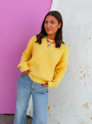 Makayla Sweater-Lemon