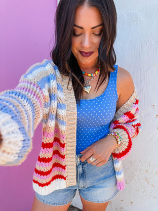 Hattie Striped Cardigan