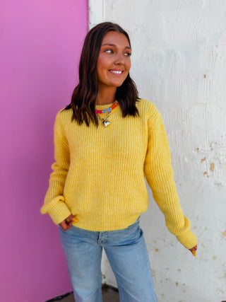Makayla Sweater-Lemon