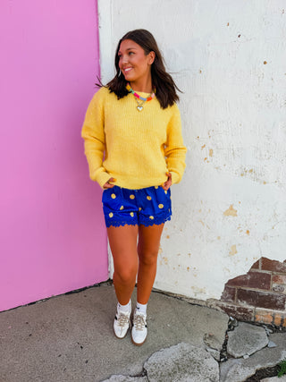 Makayla Sweater-Lemon