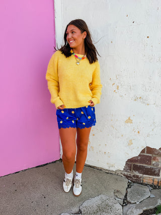 Makayla Sweater-Lemon
