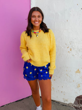 Makayla Sweater-Lemon
