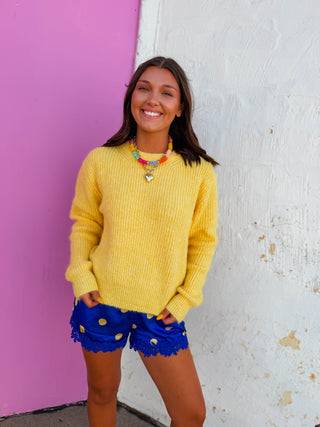 Makayla Sweater-Lemon