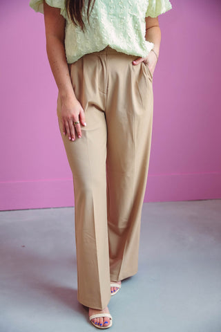 Lexa Trousers-Khaki