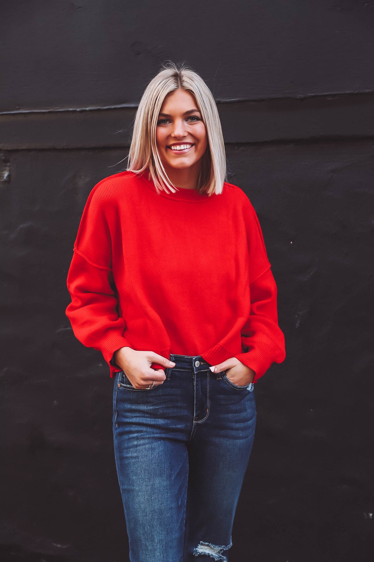 Charlie Sweater-Red