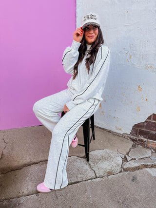 Off-Duty Mock Neck Sweatshirt