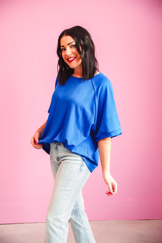 Cami Tee-Royal Blue