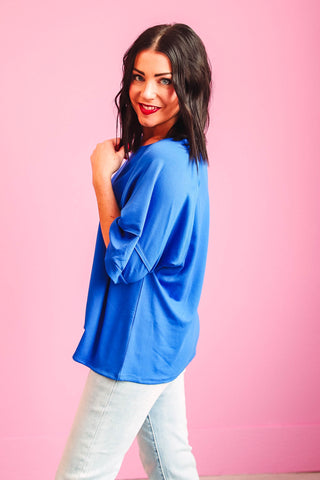 Cami Tee-Royal Blue