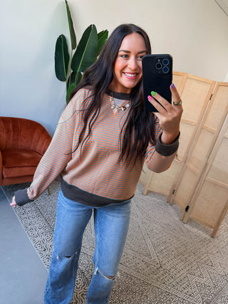 Jess Striped Pullover