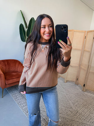 Jess Striped Pullover