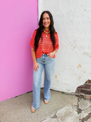 Phoebe Striped Knit Top