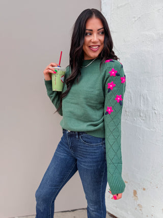 Hazel Floral Embroidered Sweater