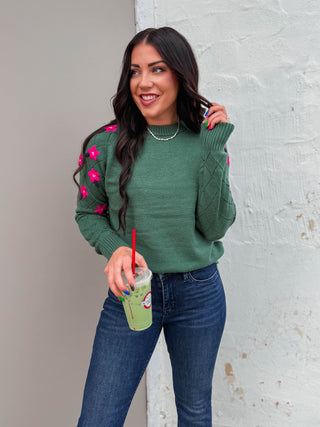 Hazel Floral Embroidered Sweater