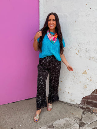Lace & Luxe Polka Dot Pants