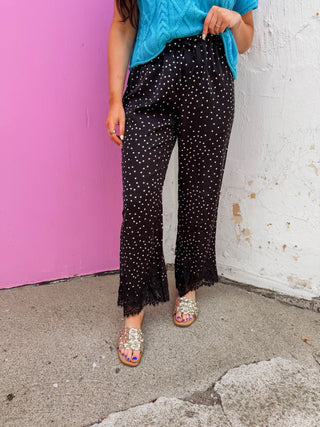 Lace & Luxe Polka Dot Pants