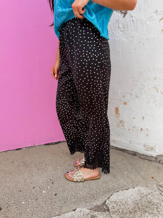 Lace & Luxe Polka Dot Pants