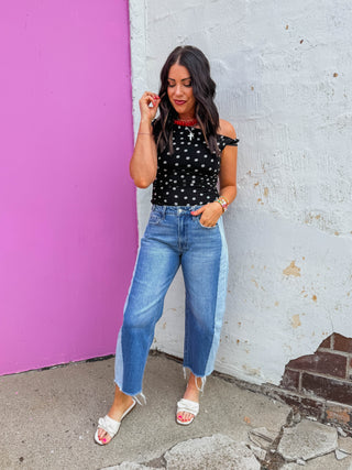 Gabi Polka Dot Top