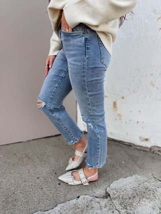 Vivian High Rise Straight Leg Denim