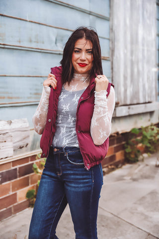 Bella Lace Top-White