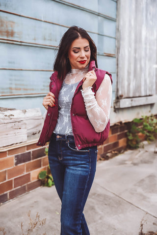 Bella Lace Top-White