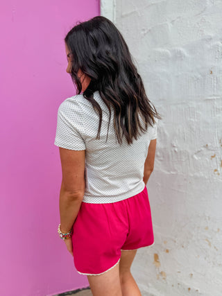 Cove Polka Dot Tee-White