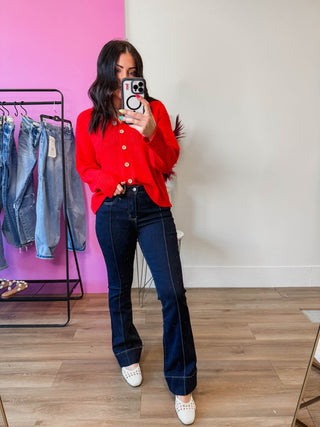 Caitlin High Rise Bootcut Denim