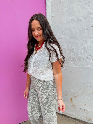 Jana Eyelet Button Down