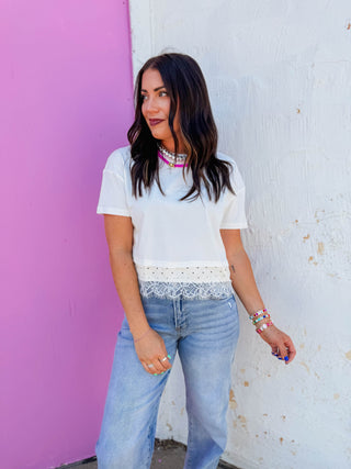 Lovely Layers Tee-Off White