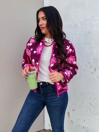 Odessa Floral Quilted Jacket