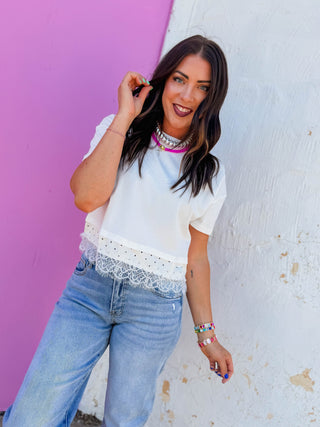 Lovely Layers Tee-Off White