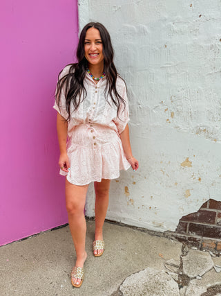 Grace Lace Top-Pink