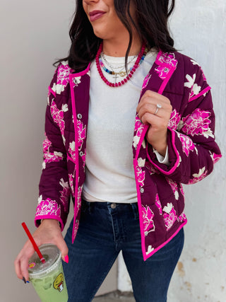 Odessa Floral Quilted Jacket
