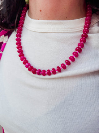Berry Blush Gemstone Necklace