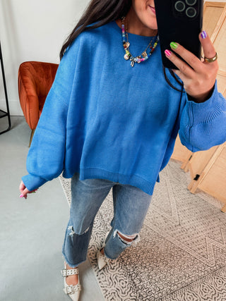 Nellie Sweater-Blue