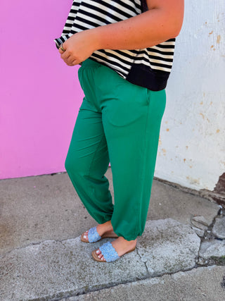 Easy Day Joggers-Kelly Green