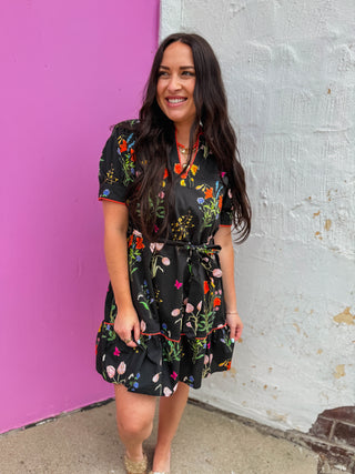 In Bloom Floral Mini Dress
