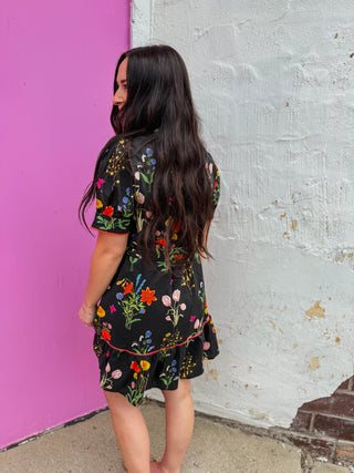 In Bloom Floral Mini Dress
