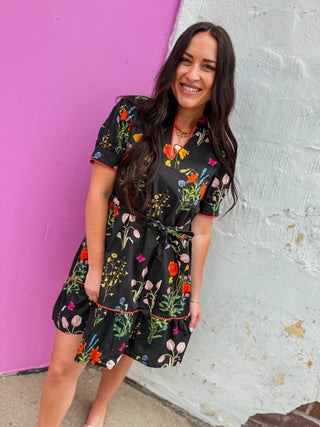 In Bloom Floral Mini Dress